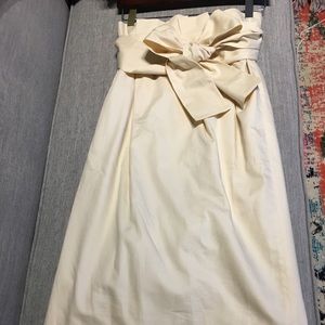 J. Crew Paper Bag Skirt Linen color Size 2